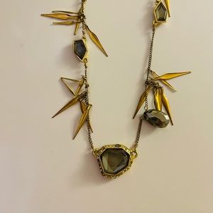 Alexis Bittar necklace with stones and spear clusters
